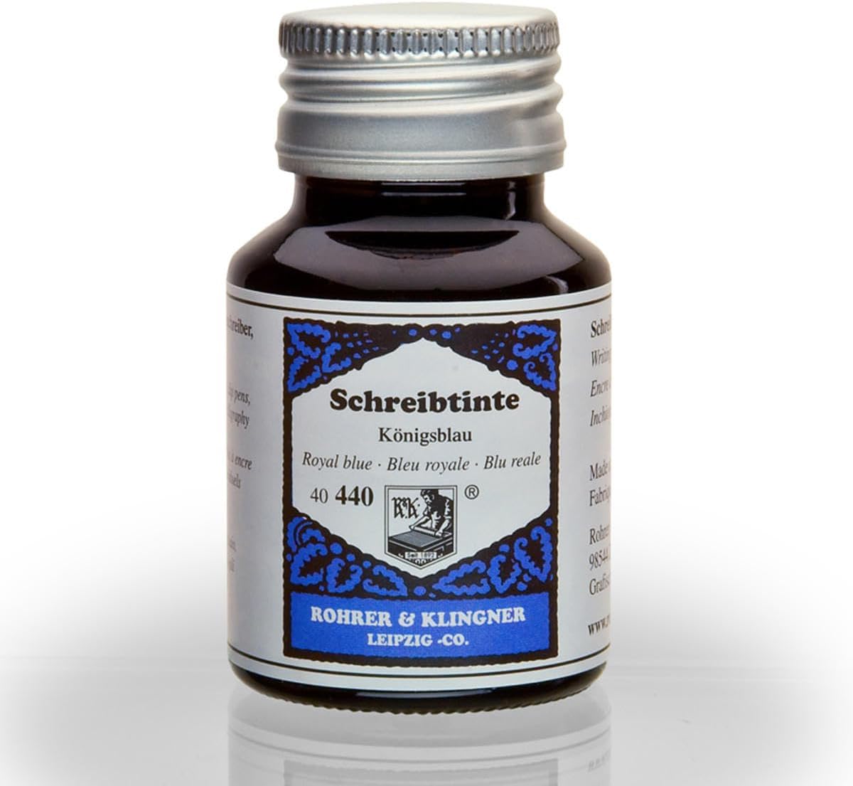 Rohrer & Klingner since 1892, Royal Blue fountain pen ink, 50ml.