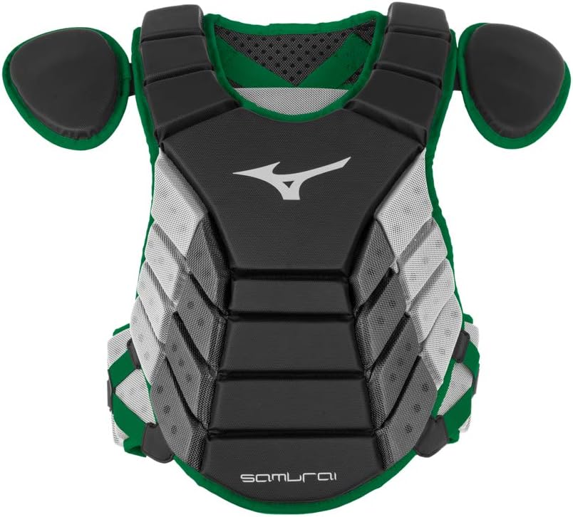 Mizuno Samurai Adult Baseball Boxed Catcher's Gear Set , Black-Forest, 15" Men's Adult