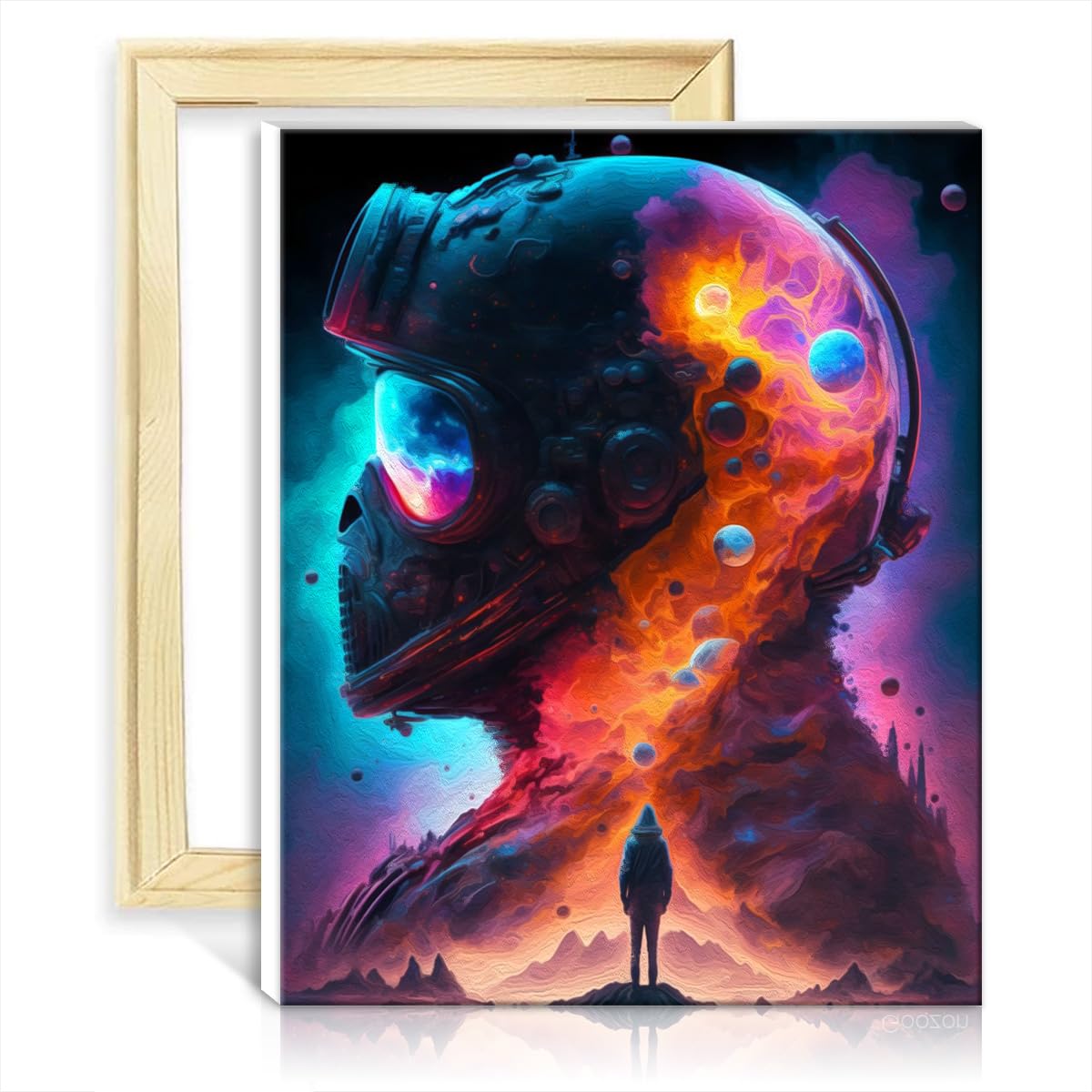 TANGFEIY Paint by Numbers Kits I am the Cosmos Paint by Numbers Adults with 3 Brushes & Acrylic Paints Number Painting Anti Stress Toys NO Frame(60x75cm)