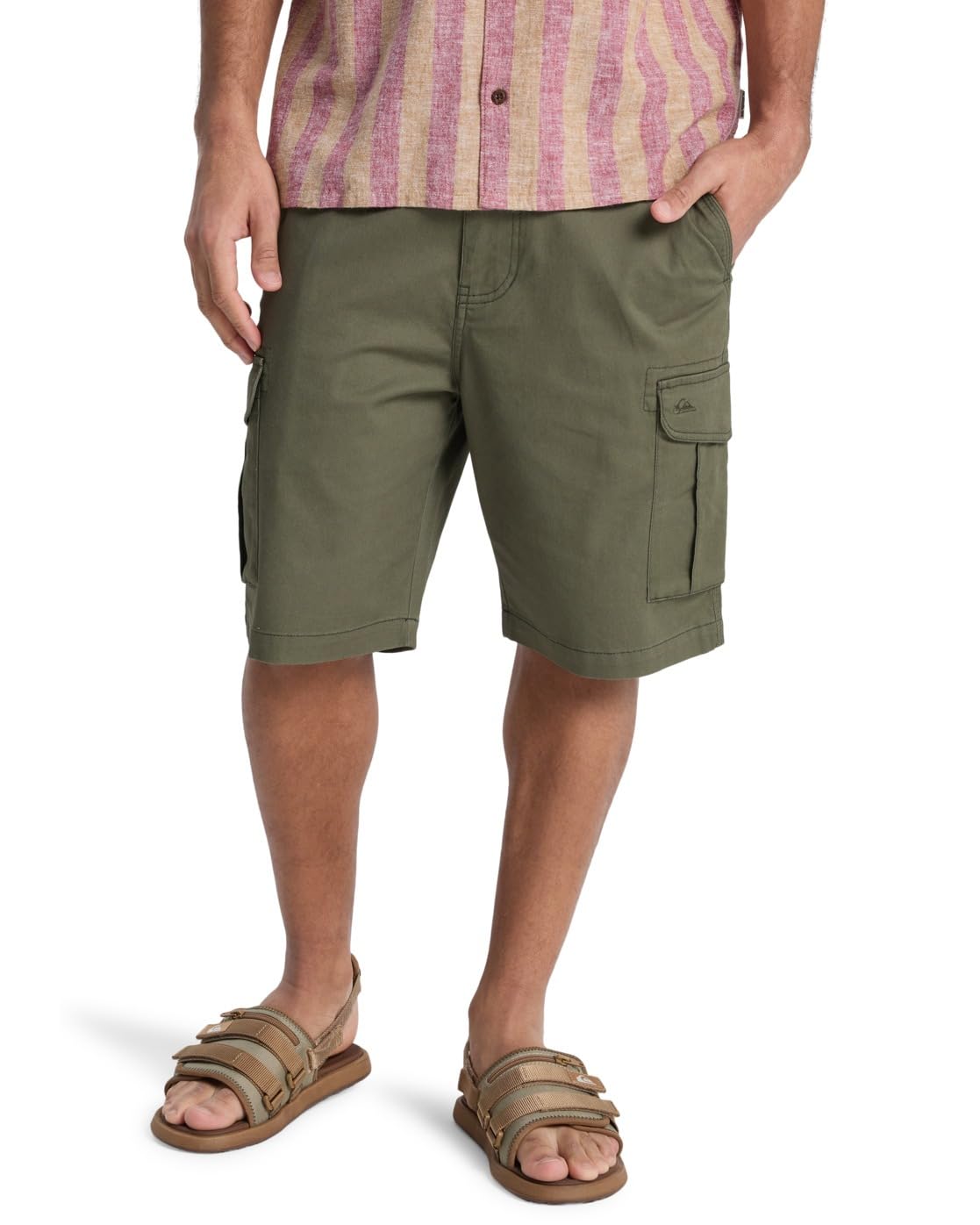 Quiksilver Mens MW Cargo Cargo Shorts - Grape Leaf - 38