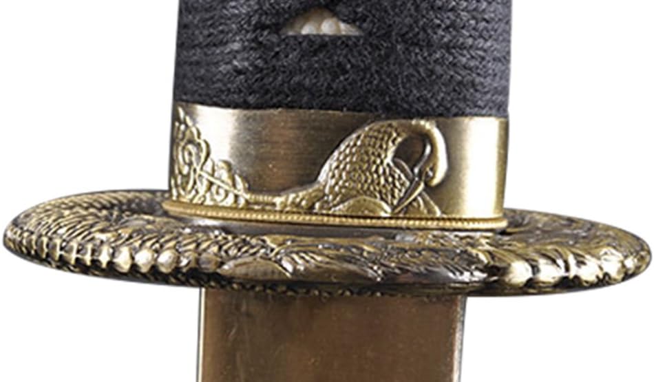 HMS Authentic Wakizashi Training Sword - Handmade Stainless Steel Unsharpened Blade, Japanese Iaido Sword for Martial Arts, Cosplay, Gift & Collectors