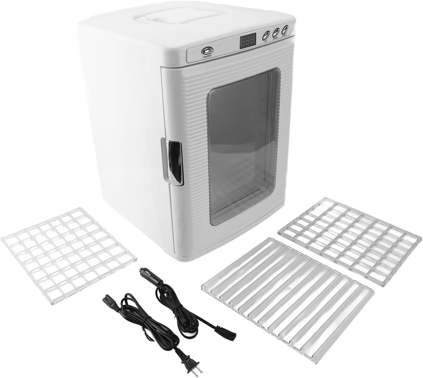 Mini Fridge, 25 Liter/3 Layers Portable Cooler and Warmer Personal Refrigerator for Skin Care, Cosmetics, Beverage, Food,Great for Office, Car(US Plug 110V)
