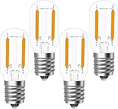 Vemfay E14 LED Bulb 2W, Equivalent to 25W Fridge Light Bulb, Warm Light, 2700K, 250LM, AC 230V, Non-Dimmable, for Refrigerator, Sewing Machine, Salt Lamp, Appliances, Pack of 4