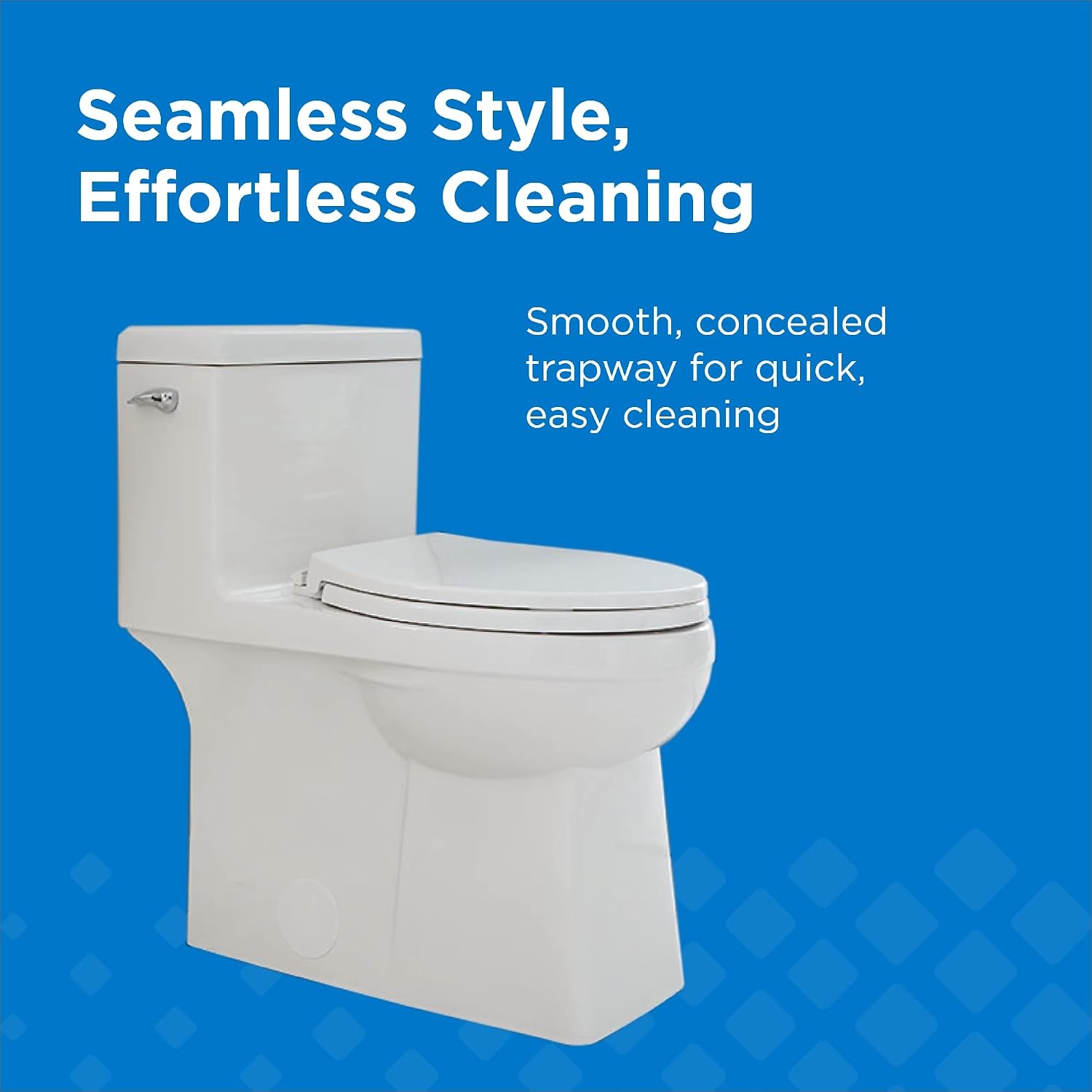 Gerber Sedria Fully Skirted One-Piece Toilet with QuietClean Flush, 12-in Rough-In, ADA-Compliant Chair Height, High Efficiency 1.28 GPF, Soft-Close Seat and Wax Ring Included, White, GRS48260E