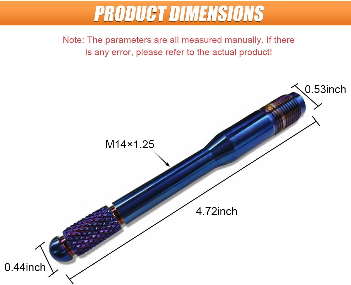M14x1.25 Car Wheel Alignment Pin, Car Wheel Changing Alignment Tool, Wheel Bolt Guide Pin, Wheel Hanger Balancing and Guide Tool, Wheel Alignment Kit for Most Cars