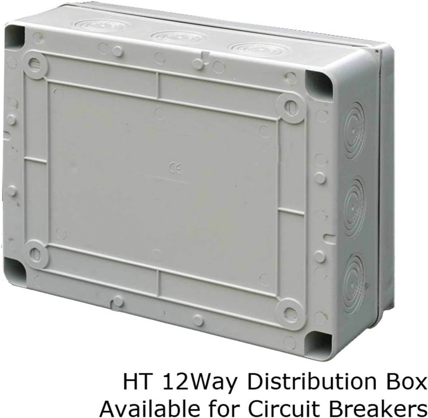 12Way IP66 Waterproof and Moistureproof Distribution Box for Circuit Breakers Indoor on The Wall(with Big Busbar)