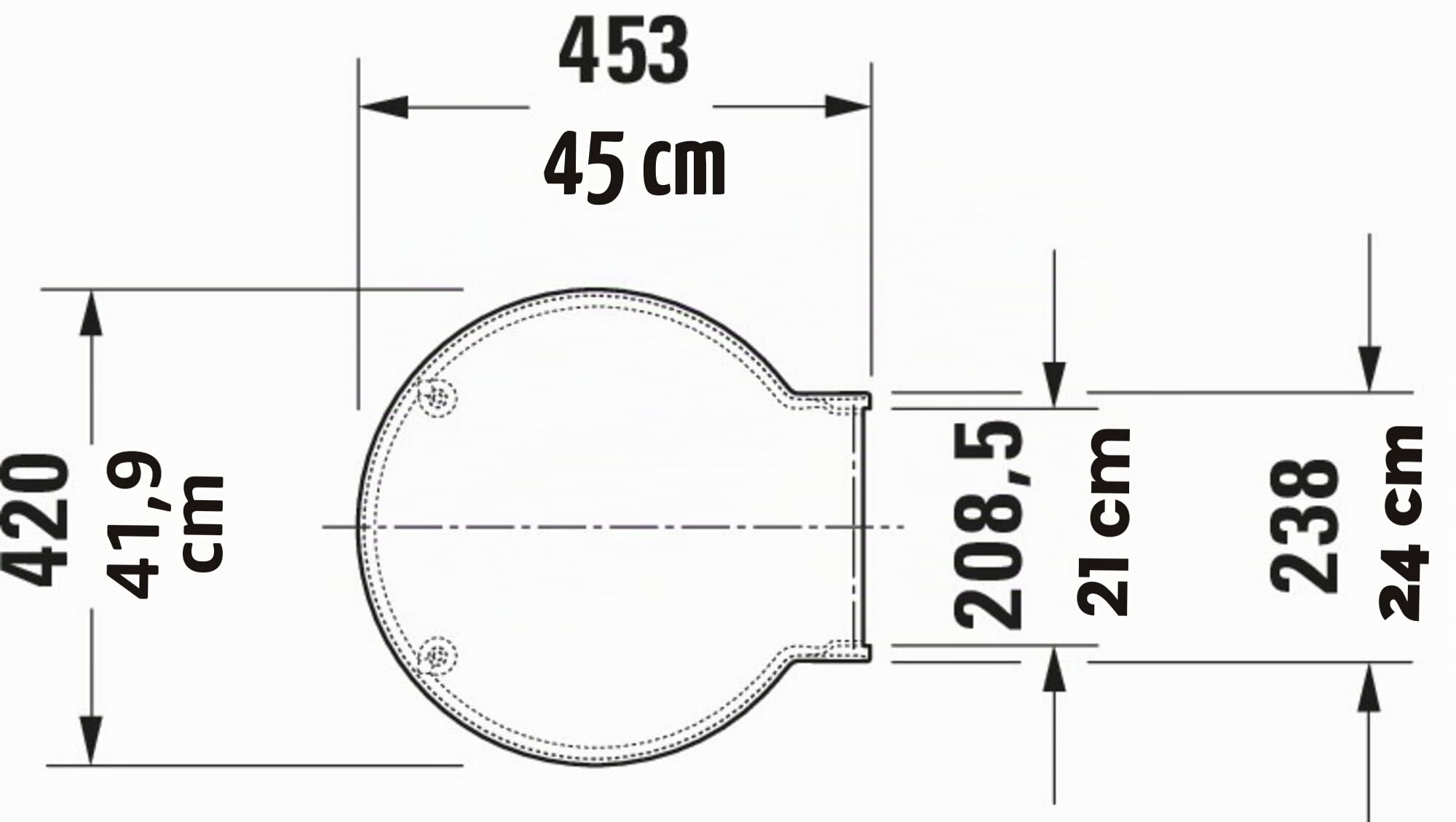 Duravit Starck 1 tapa WC, tapa de wc con mecanismo de cierre suave y lento, asiento de inodoro de urea duroplast, tapadera wc con bisagras de acero inoxidable, tapa de inodoro blanco