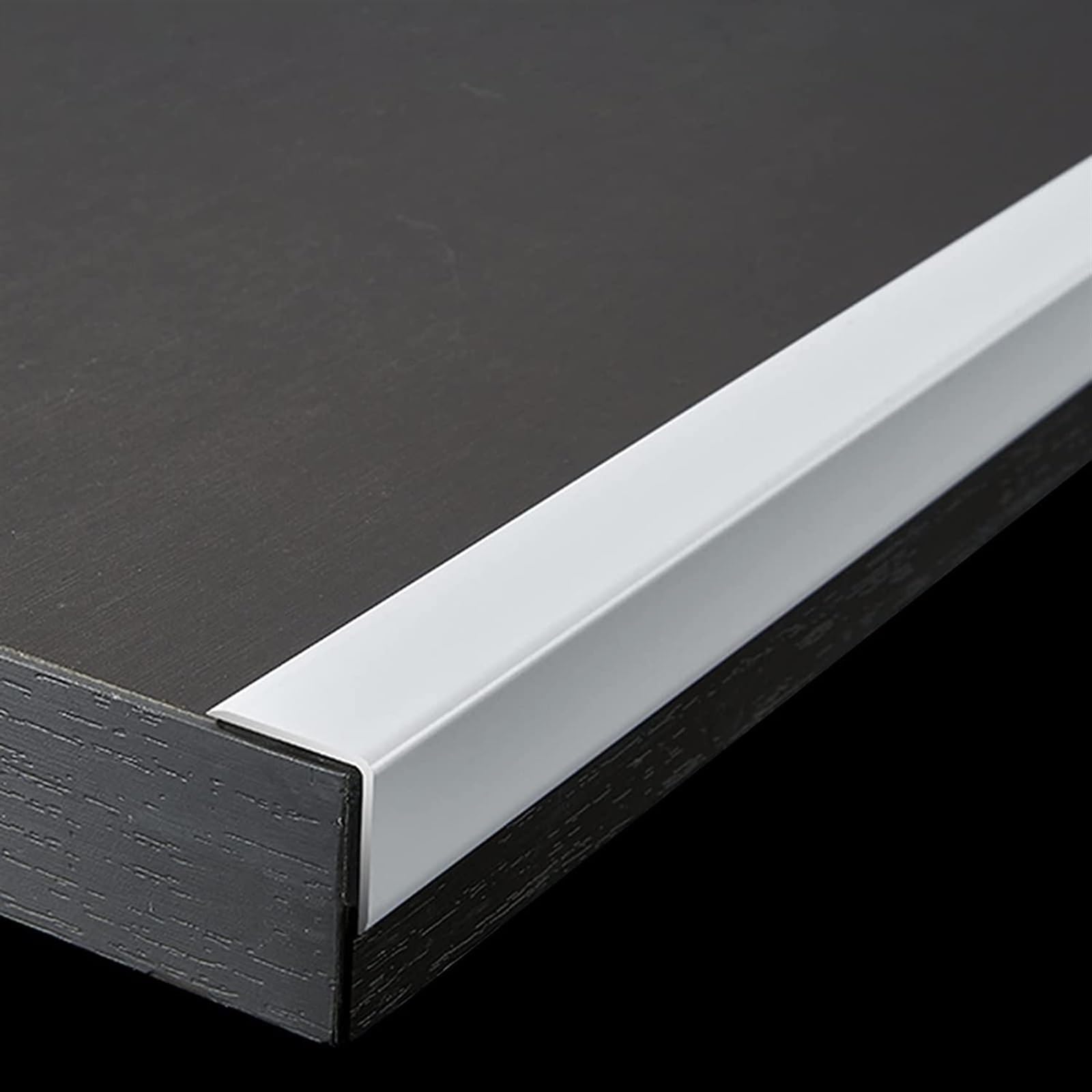 KEuLen Profilo di Transizione, Striscia di Soglia, Strisce di Rivestimento for Protezione Bordi for Scale a Forma di L, Strisce di Protezione for Scale/gradini/Angoli di Sicurezza(White)