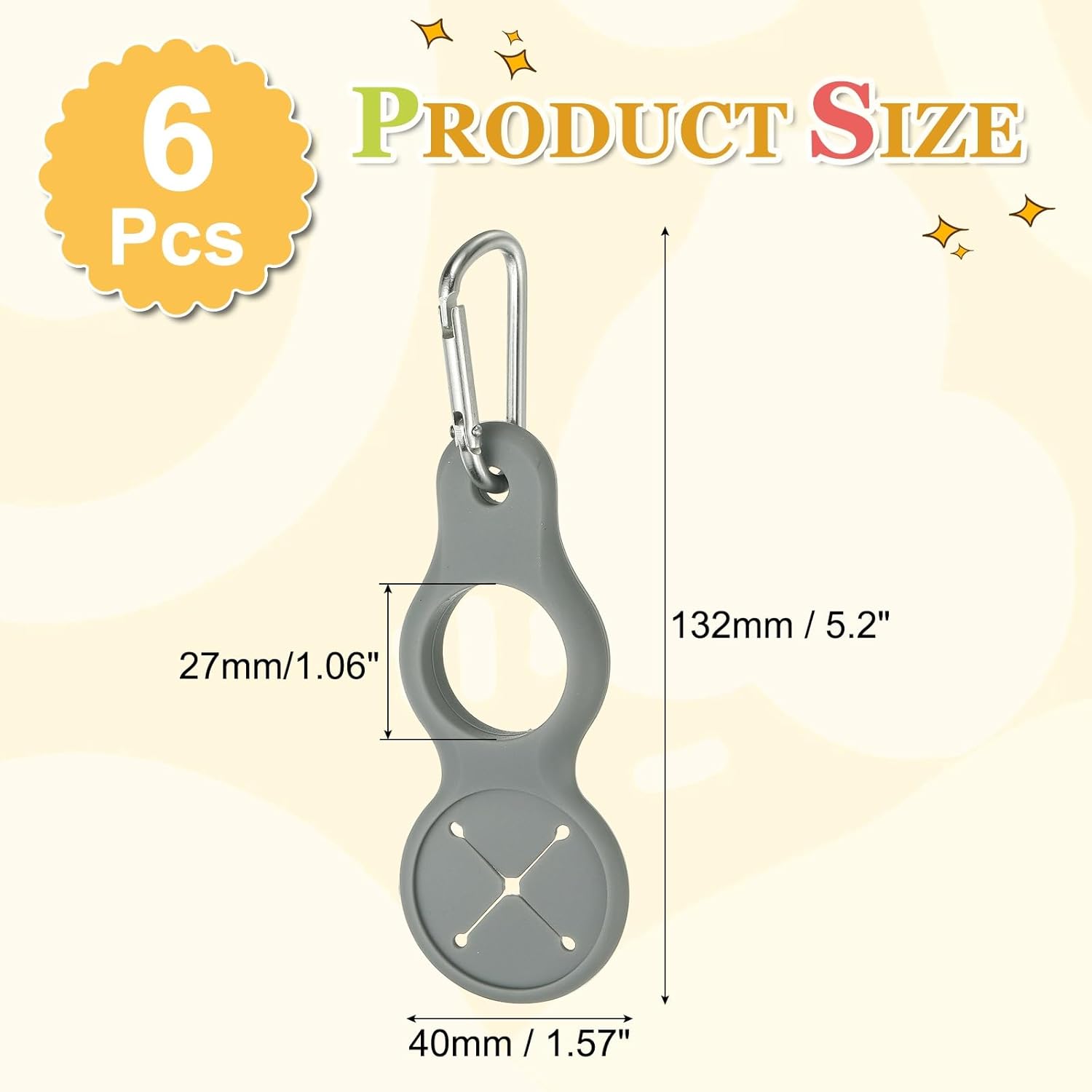 Water Bottle Clip, Silicone Water Bottle Carrier Hanging Buckle Clip with Towel Loop