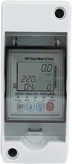 WiFi Smart Meter Timer LCD-skärm Automatiskt återstängande Skydd för APP Control 1PH 63A Effektbrytare för Hemmabruk