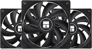 Thermalright TL-C12C X3 CPU Fan 120mm Case Cooler Fan, 4pin PWM Silent Computer Fan avec roulement S-FDB inclus, jusqu’à 1...