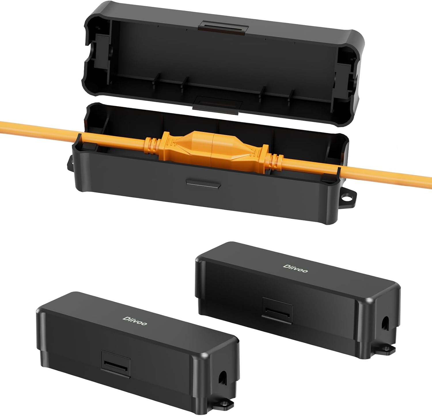 Outdoor Extension Cord Safety Cover, Diivoo 3 Pack Weatherproof