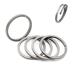Titanium Key Rings Heavy Duty Side Push Split Key Chain Rings for Key Carabiner Quick Release Keychain Rings
