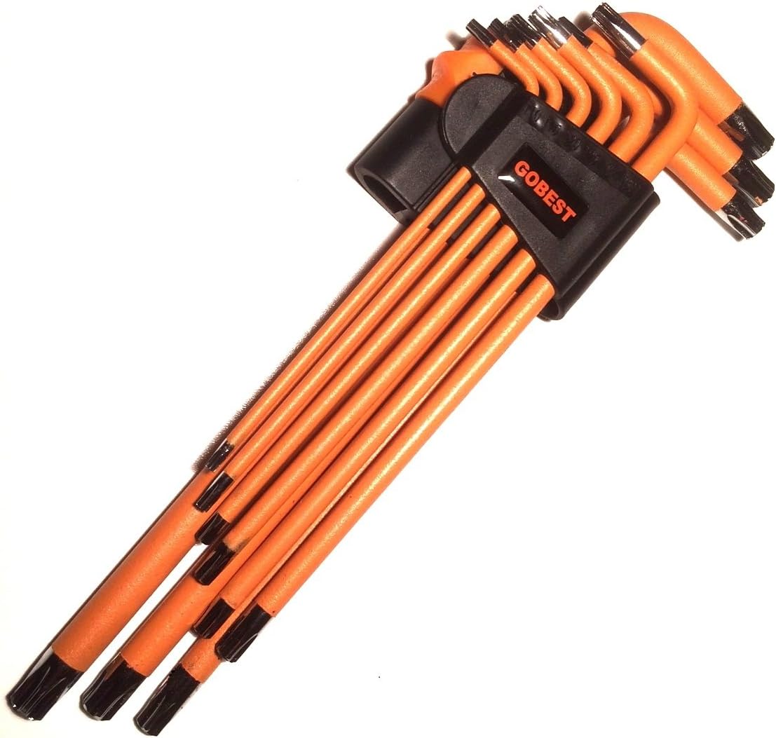 GOBEST torx Security tamperproof Key Set 9 pcs Magnetic, Long arm (GB-0022)