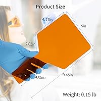 Vista 8 de Annhua Protector de ojos para placa de protección dental, protector de ojos para luz de curado, visera para dentista, ayudante y paciente, de mano