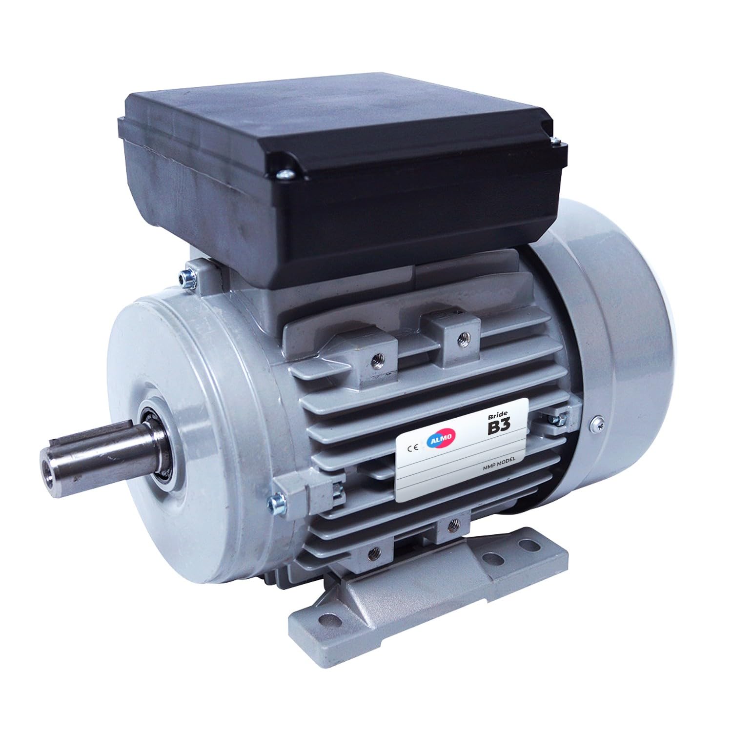 Moteur électrique 220 V Simple Condensateur Mmp71g4b3 0,55 Cv Moteur Monophasé 0,37 Kw 1500 Tr/min Bride B3