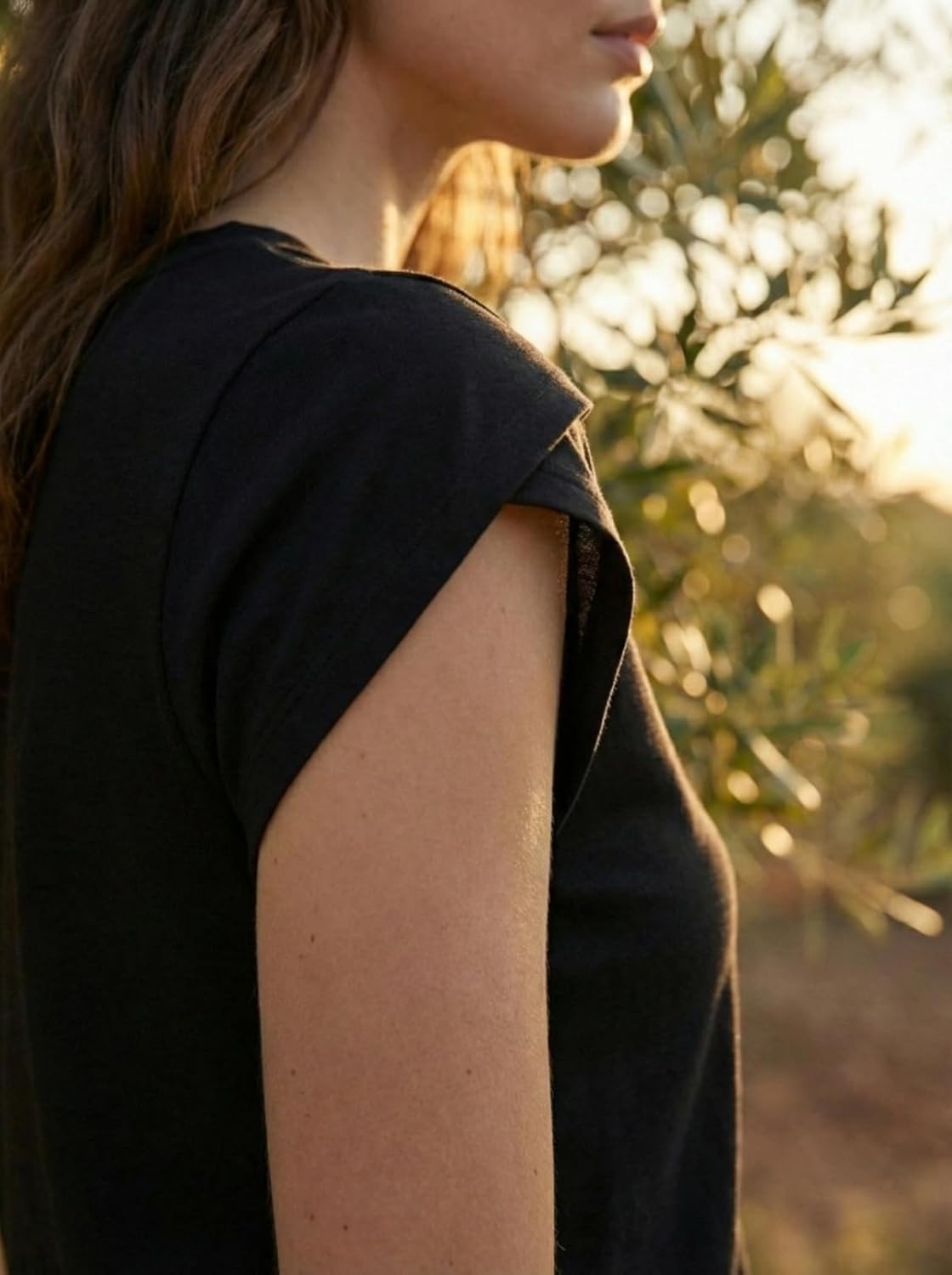 V Neck Blouses for Women Petal Sleeve Summer Tops Capsule Wardrobe Essentials Dressy Casual Shirt - Image 3