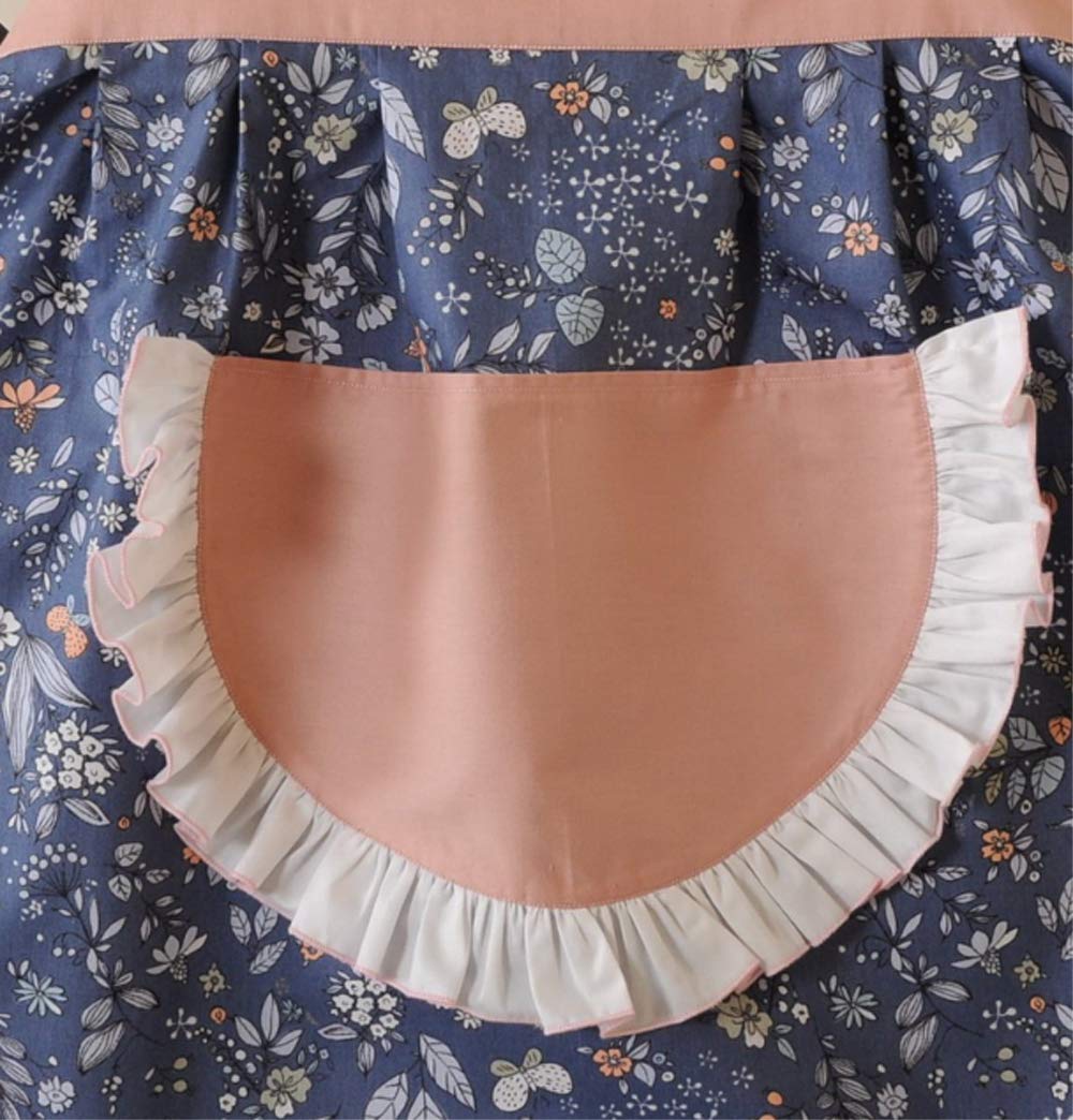 Delantal de cocina para mujer CRB Fashion | Delantales de cocina para mujer, con bolsillo (azul azul)
