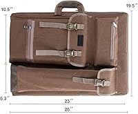 Vista 59 de TRANSON Art Portfolio Case Artist Mochila Bolsa de lona grande 26" x 19.5
