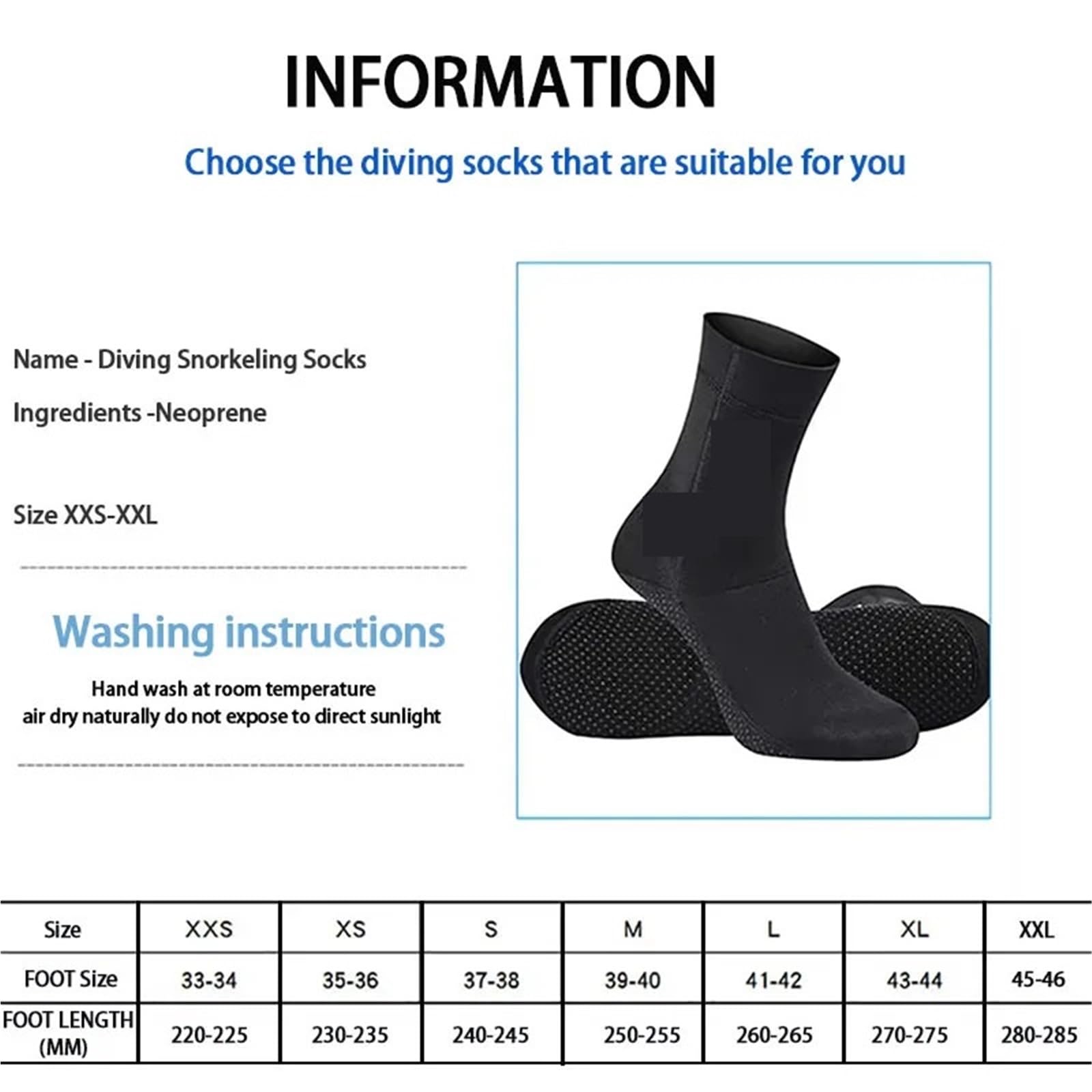 Calzini da immersione in neoprene, scarpe, stivali acqua, spiaggia antiscivolo, muta, calzini, anti-sabbia