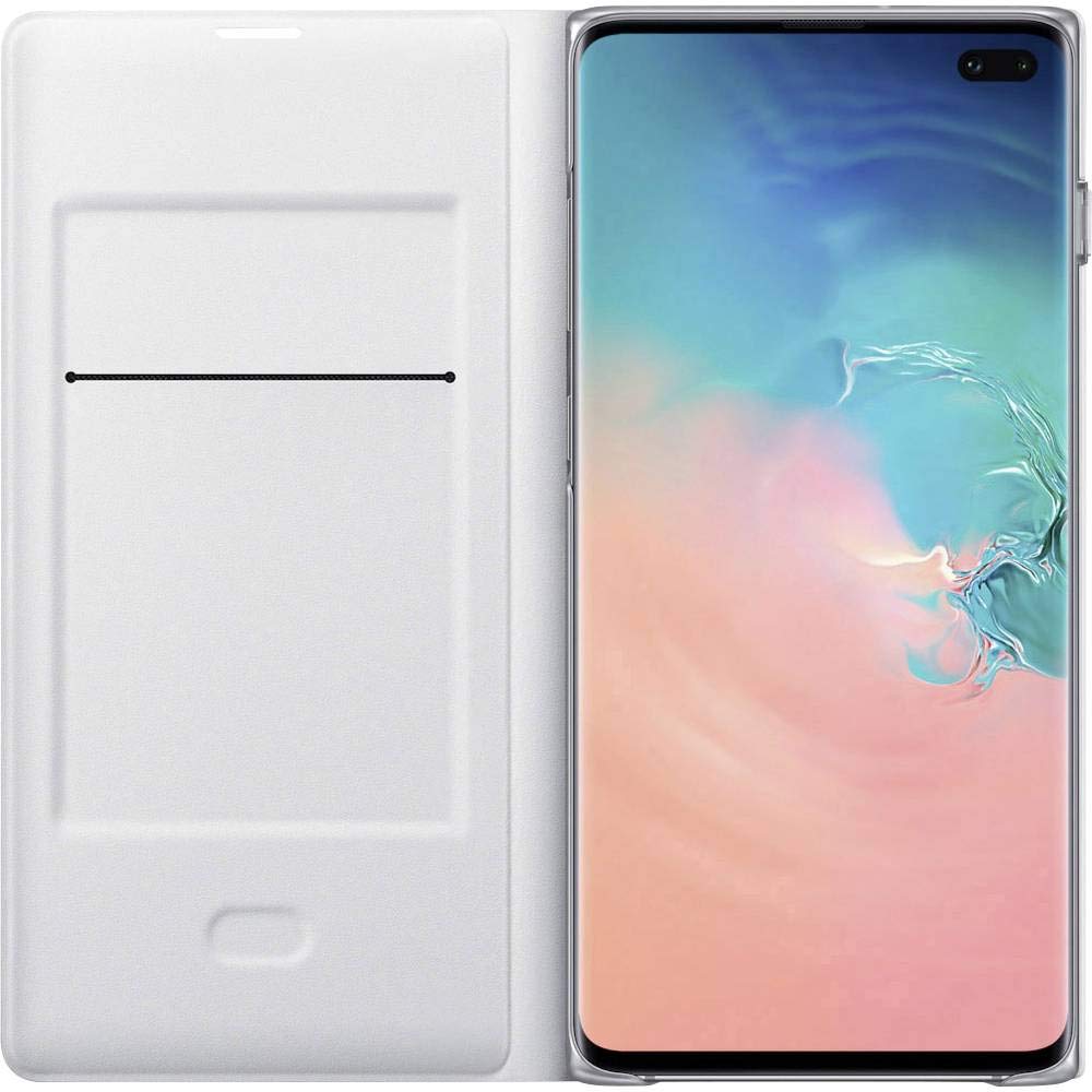 SAMSUNG EF-NG975 Led View Cover, funda oficial para SAMSUNG Galaxy 10+, color Blanco