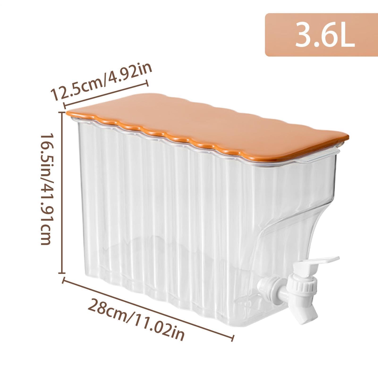Dispenser di bevande fredde, contenitore per bevande da 3,6 litri, con rubinetto, per feste, giardino e casa