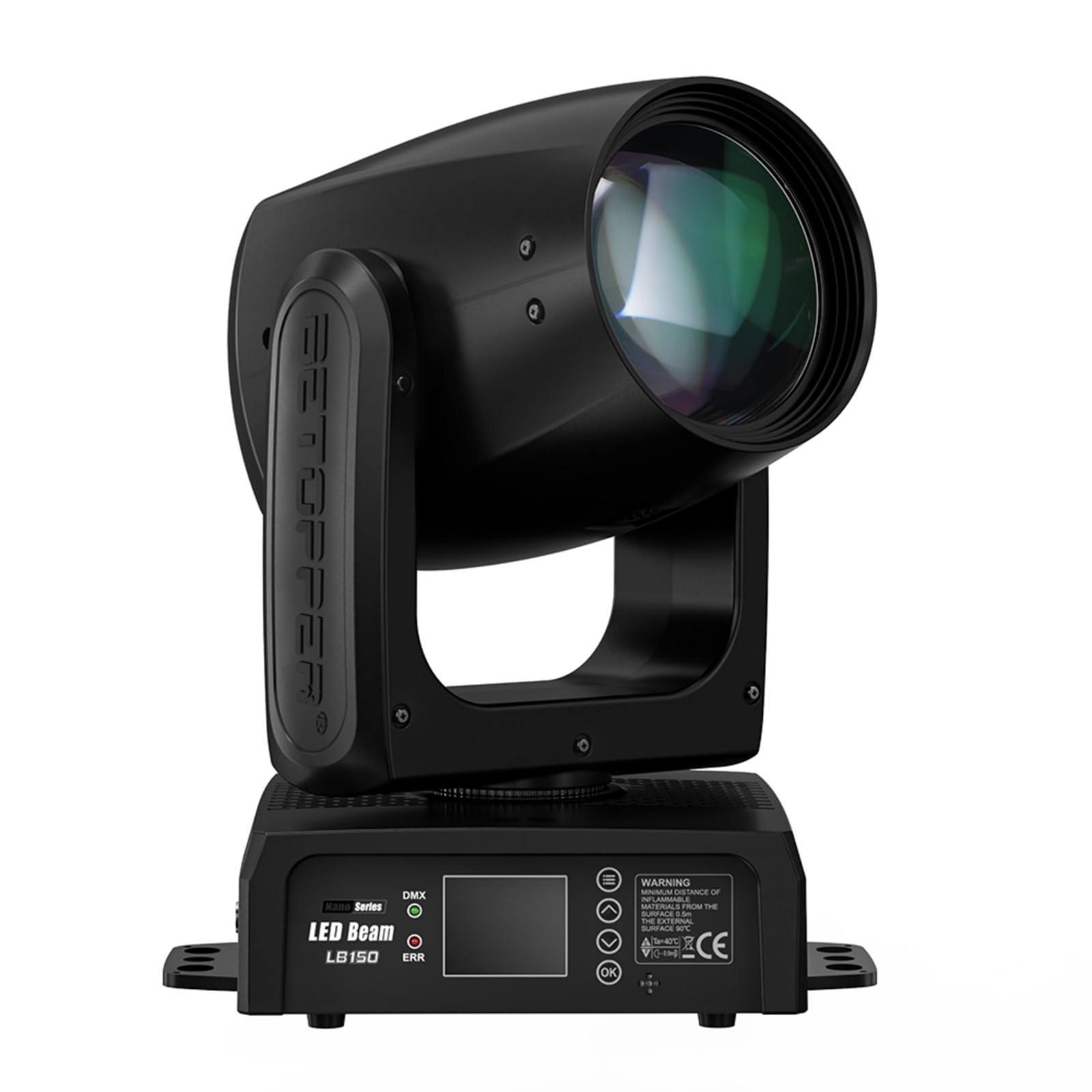 150W Éclairage de Scène LED Moving Head Lampe Lumière DJ,BETOPPER Lyre LED Projecteur de Scène, RGBW DMX-512 Lumière Soirée Beam 4 en 1 Lumière de Scène pour DJ, Fête, Bar, Mariage, Club (1, LB150-1)