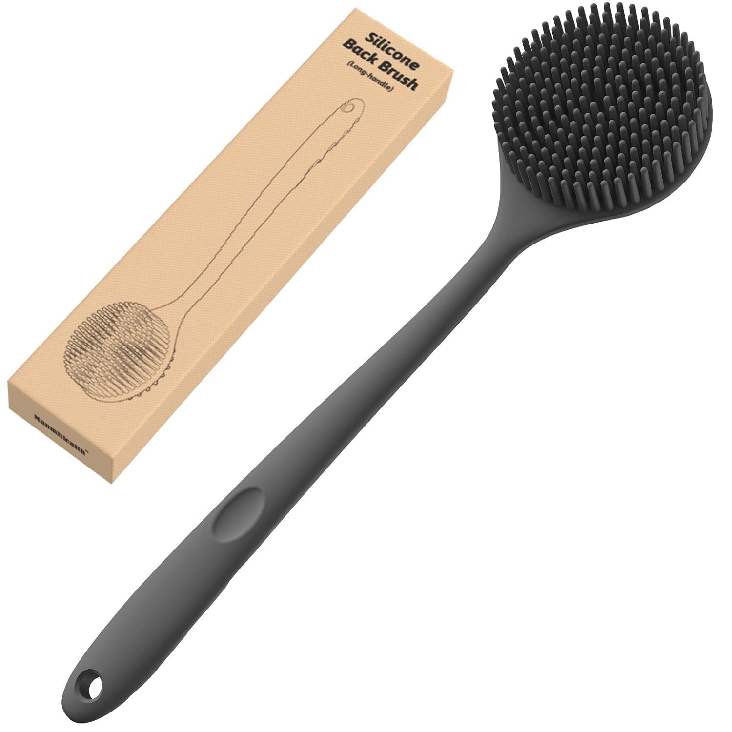 Leawall Silicone Back Scrubber with Long Handle – Soft, BPA-Free Body Brush for Men & Women – Deep Cleaning, Dirt Removal, Exfoliating Bath Brush for Back & Body – Body Scrubber for Women-image-35