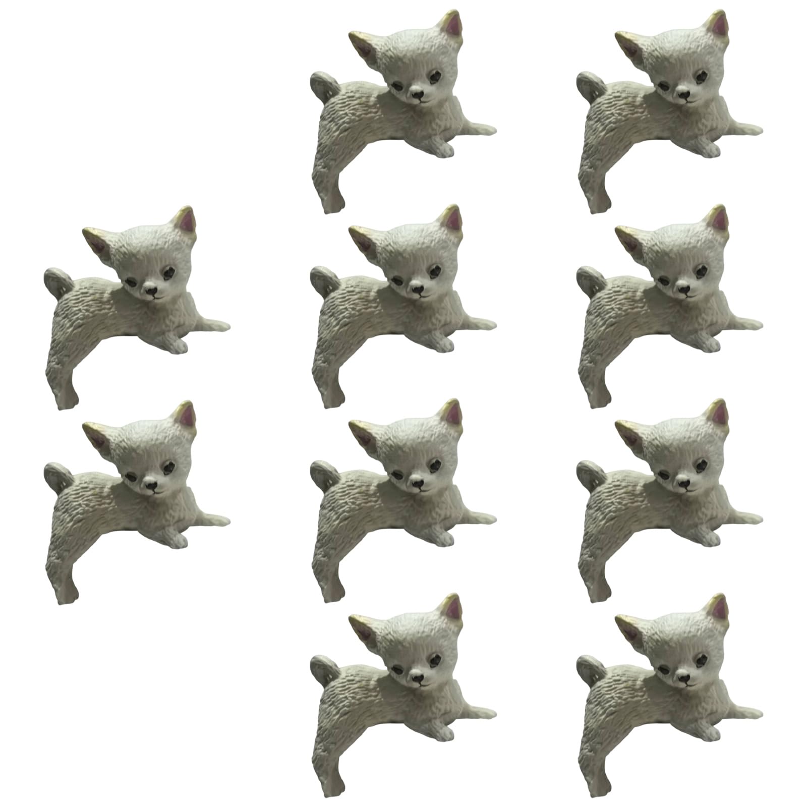 Tsophreniq 10 Piece Miniature Cats Sculptures Resin Animal Figures Desktop Car Dashboard Computer Monitor Decorative Ornaments Cats Car Dashboard Ornaments