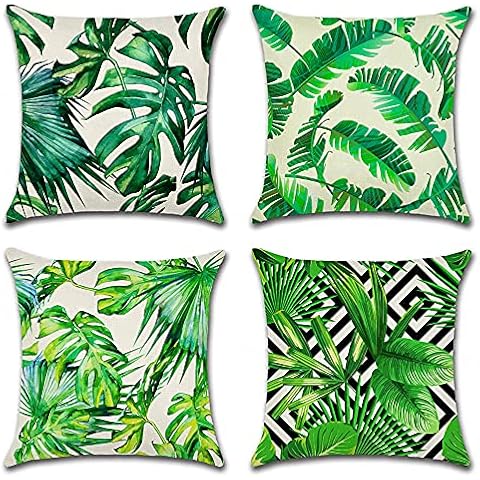 Artscope 4 Piezas Funda de Cojines Impermeables Cover