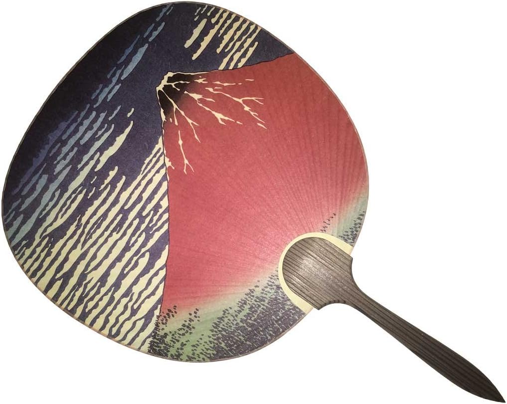 Round Hand Fan Aka Fuji(Red Fuji) Hokusai Katsushika