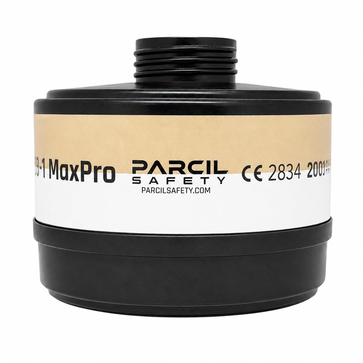 Parcil Safety – P-D-1 - Cartouches filtrantes au charbon actif pour masque respiratoire intégral | Filtre contre les vapeurs organiques pour masque à gaz et respirateur – P3