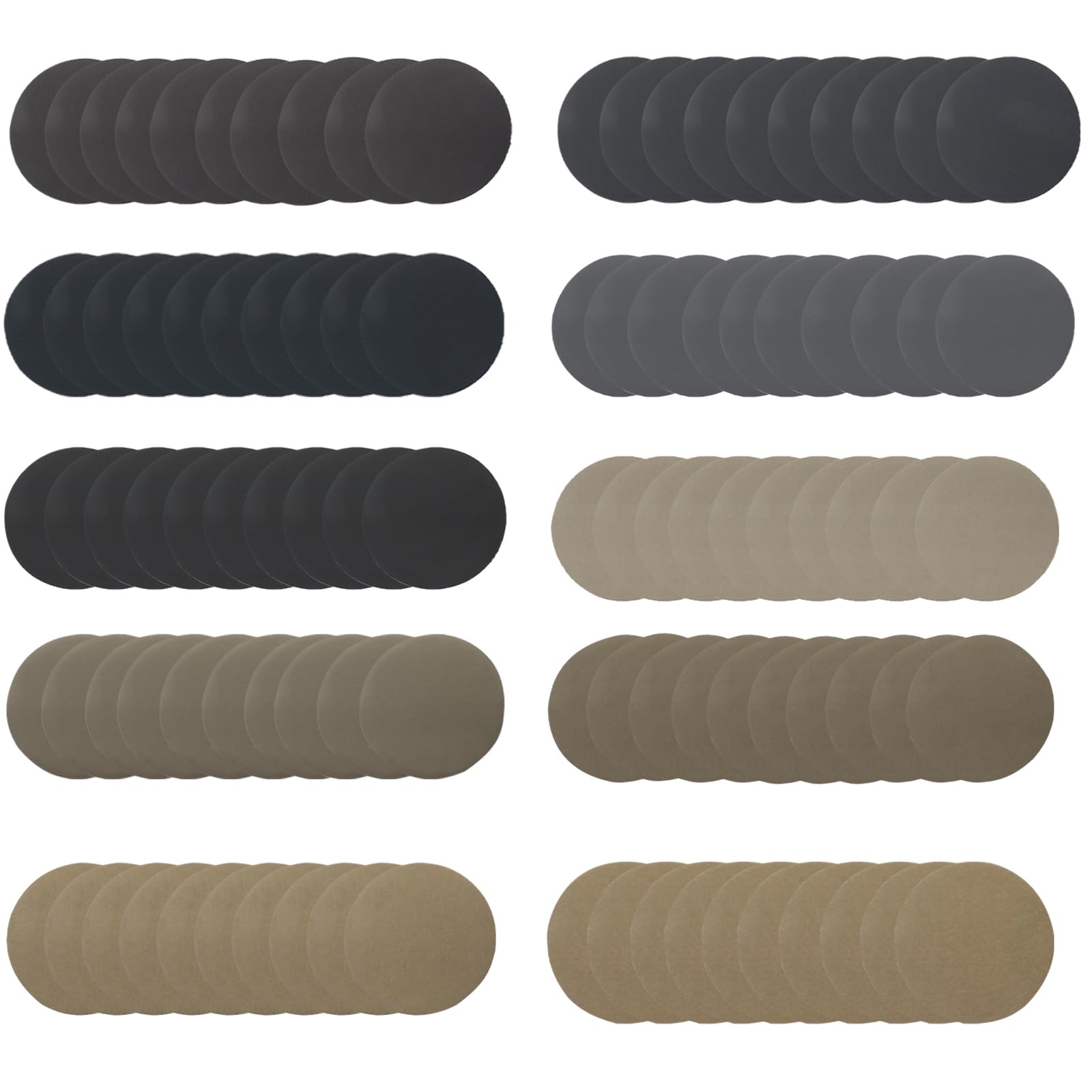 Unifizz 100 Pcs 75mm Sanding Discs Pads 3 inch Dry or Wet Sandpaper Pads Hook and Loop Sanding Disk Abrasive Polish Pad Plate 800# 1000# 1500# 2000# 2500# 3000# 4000# 5000# 7000# 10000#