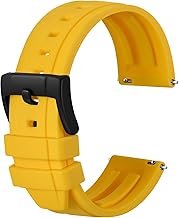 Anbeer Advanced Silicone Strap, Quick Release Rubber Strap for Men and Women, Available in Color and Width 18mm 20mm 22mm 24mm