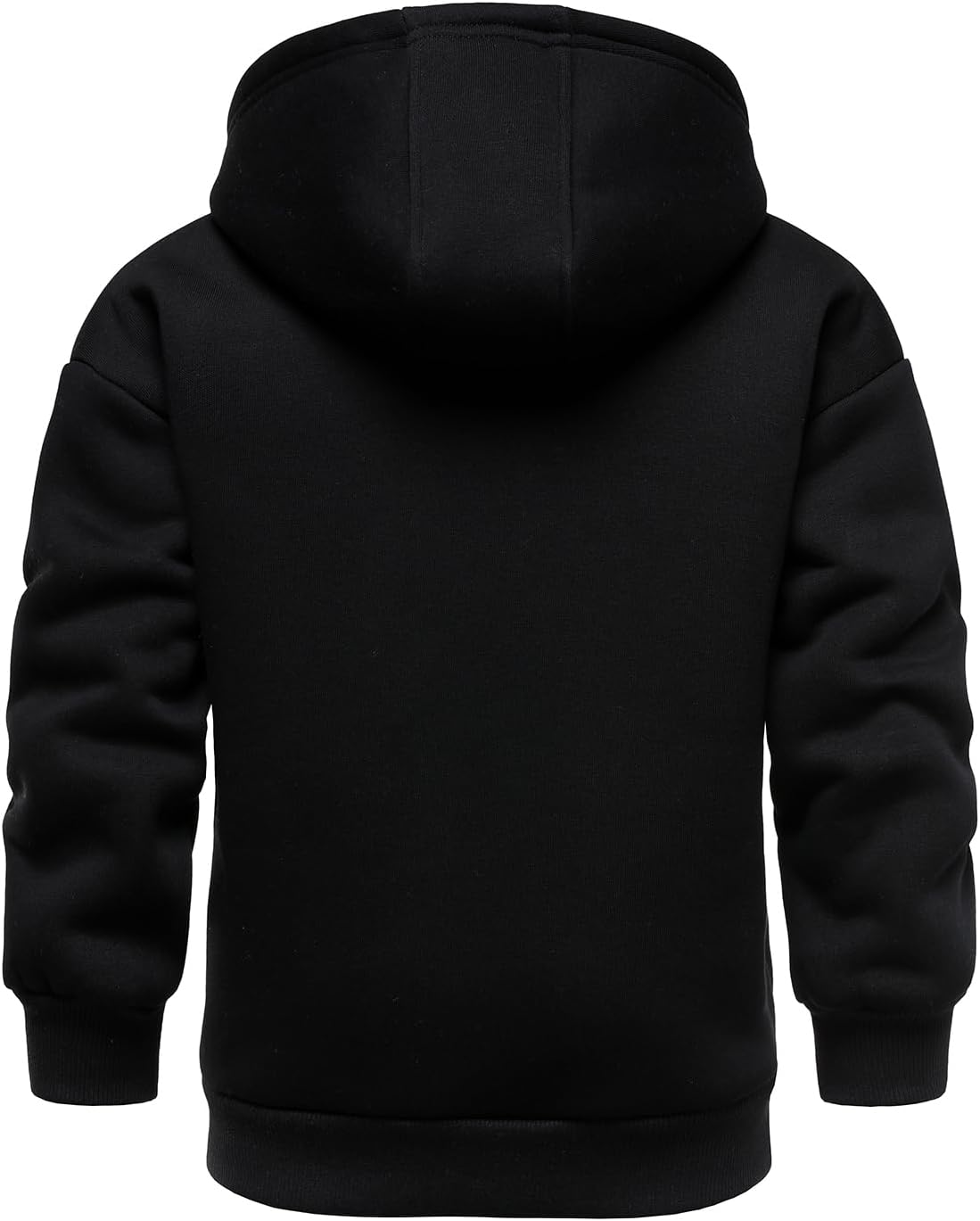 HOOD CREW Unisex Boys Girls Fleece Jacket Hoodie Warm Sherpa Lined Zip Up Hooded Sweatshirts Kids Winter Jacket Coats - Image 4