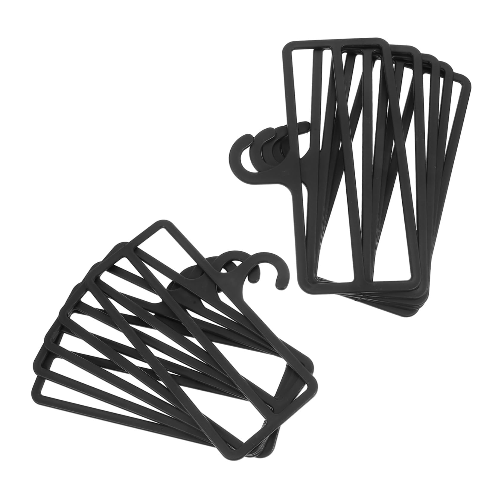 Zerodeko 10 Pack Scarf Holders Space-Saving Scarf Display Stand Plastic Rotating Hanger for Closet