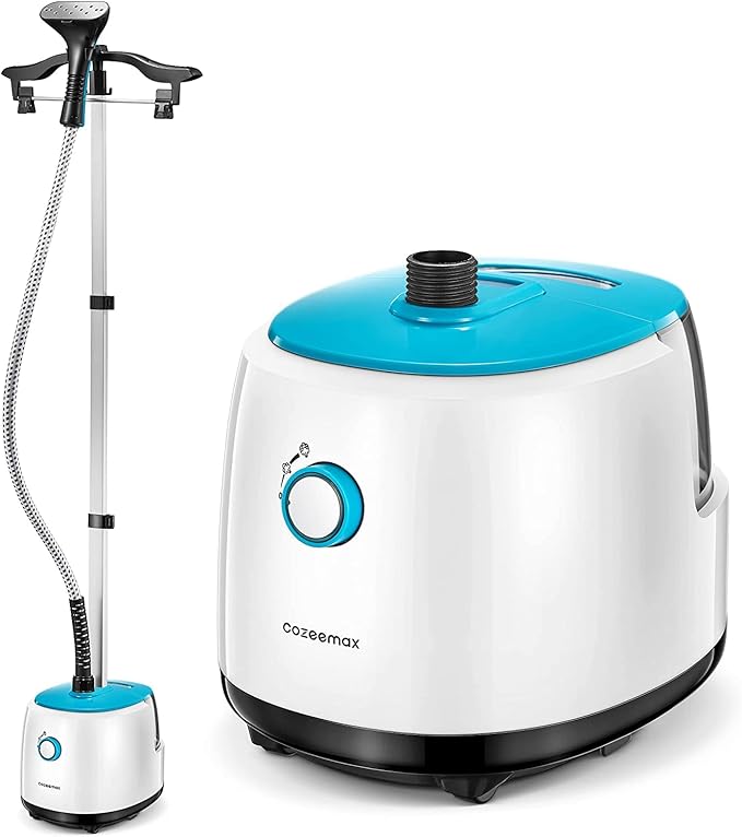 Clothes Steamer Upright 2000W, Professional Garment Steamer with 1.8L Detachable Water Tank & 60