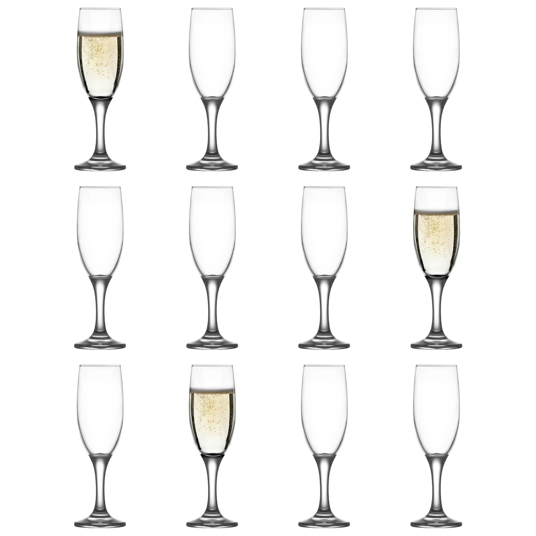 LAV Glassware Lav Misket Glass Champagne Flutes190MlPack Of 12 from B&Q
