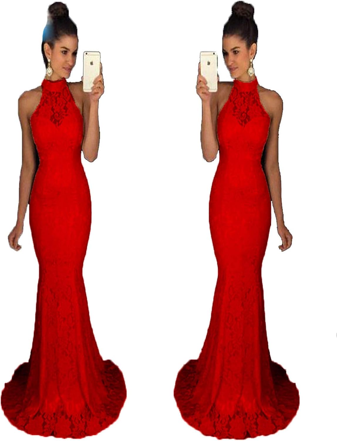 Halter neck mermaid dress Clearance