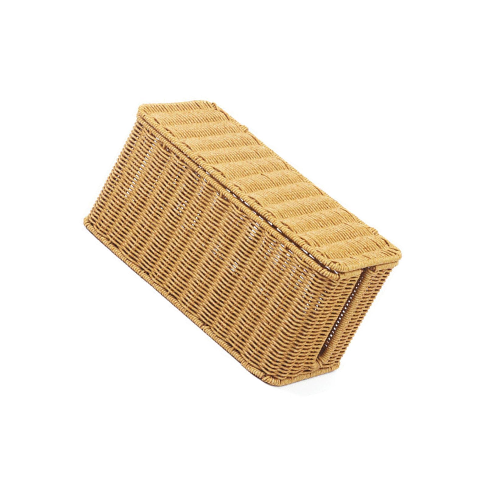 Woedpez Woven Multi Purpose Storage Basket for Electrical Cords with Resistant Features Power Strips Holder Hygroscopic Resistant Cord Box