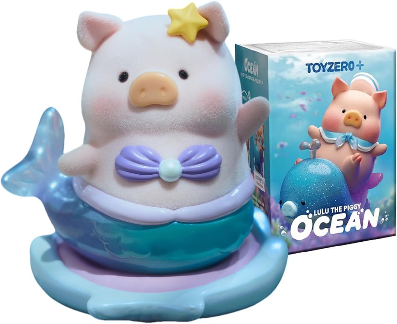 maidimiao Lulu The Piggy Pig Ocean Series Blind Box Figures Home dector 8PCs Figurine Ornament