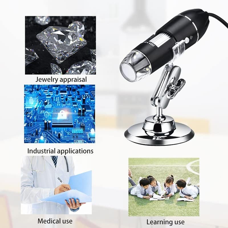 Microscope 1600X HD Electronic Digital Microscope Handheld USB Magnifier