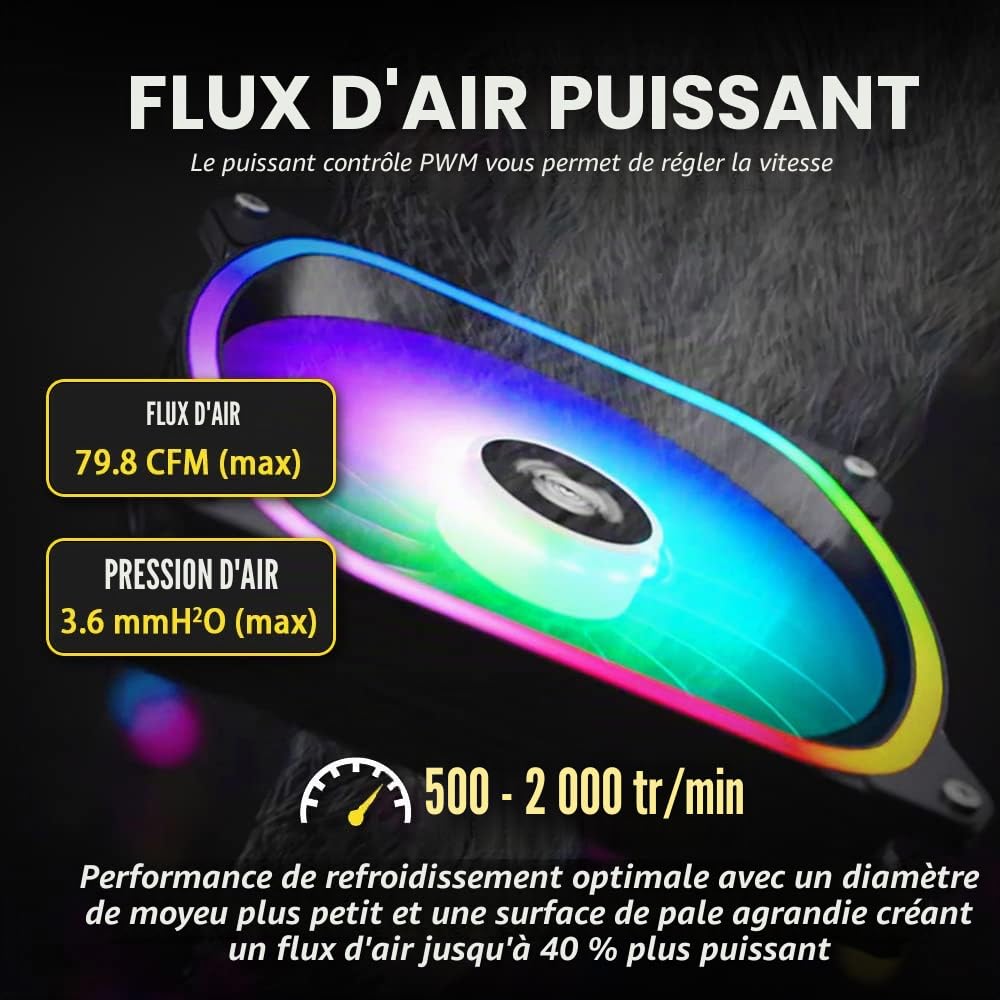 ENERMAX Watercooling AQUAFUSION ADV 360 mm, Refroidisseur liquide de processeur INTEL et AMD Tout-en-Un (AIO), Noir