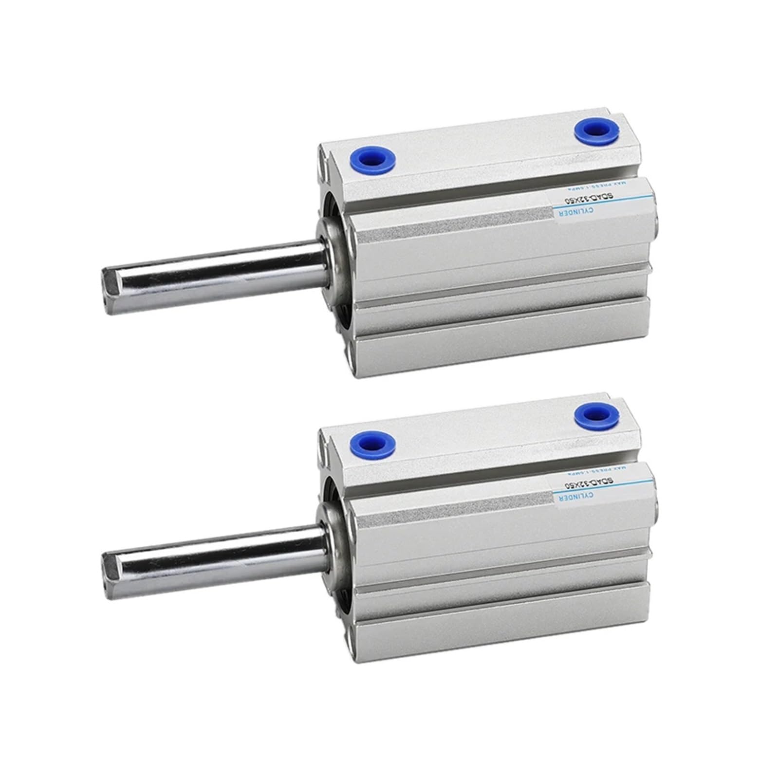 1 pz Compatto Piccolo Cilindro Pneumatico ad Aria 16-100mm alesaggio a Doppio Effetto 5/10/20/40/50/60/70/80/90/100mm Corsa cilindri Sottili(Stroke 30mm)