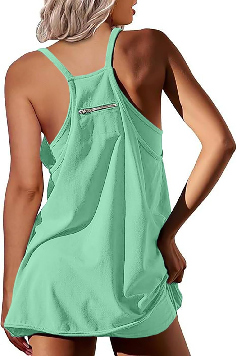 Ebifin Women's Summer Mini Dress Casual Workout Tennis Dress with Shorts Sleeveless Althletic Dresses - Image 5