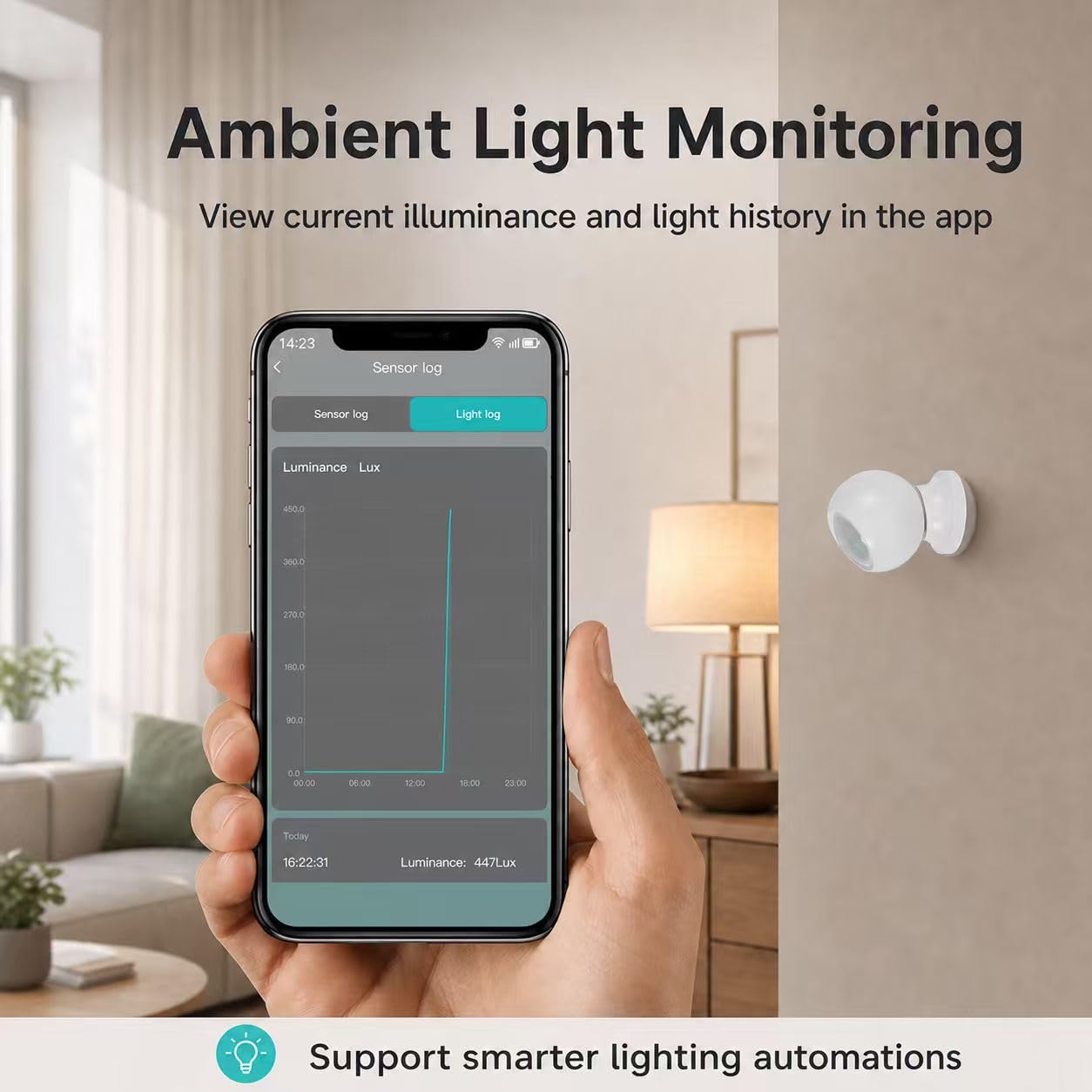 Sensor de presencia humana Zigbee, funciona con pilas, requiere