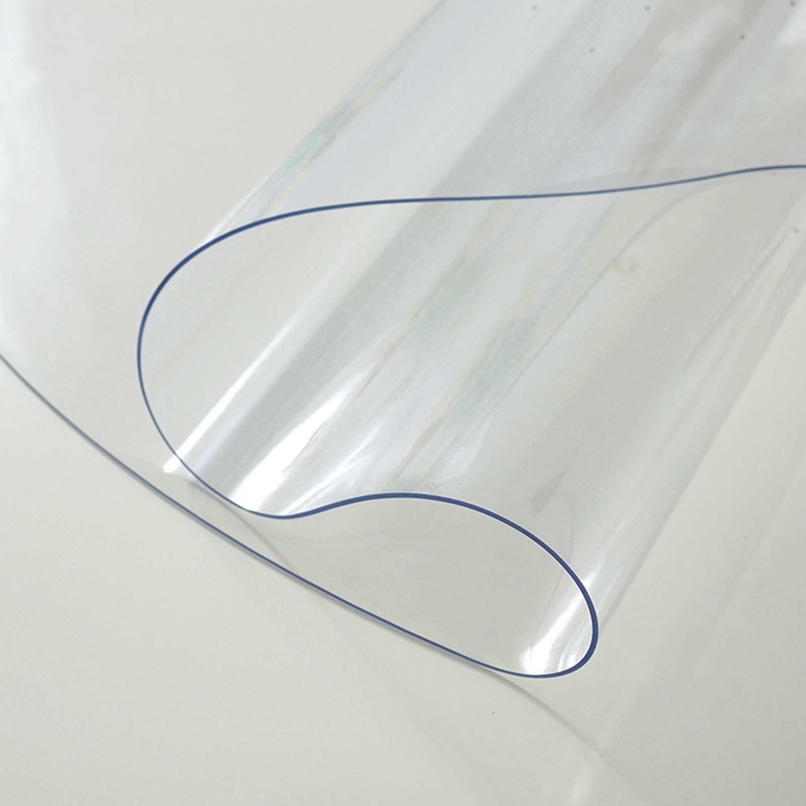 Drsyffsup Clear Plastic Office Chair Mat - 2mm Thick Scratch Resistant and Reduce Noise Transparent Carpet Mat Long