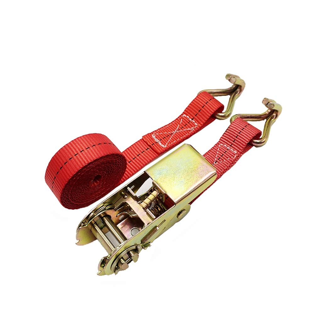 Cravatta a cricchetto, Cinghie di ancoraggio a cricchetto per carichi pesanti, Piumino Premium - 2 - 1 IN di larghezza - 10FT/20FT - 800 kg di tiro - per il trasporto in bundle di merci fisse, co