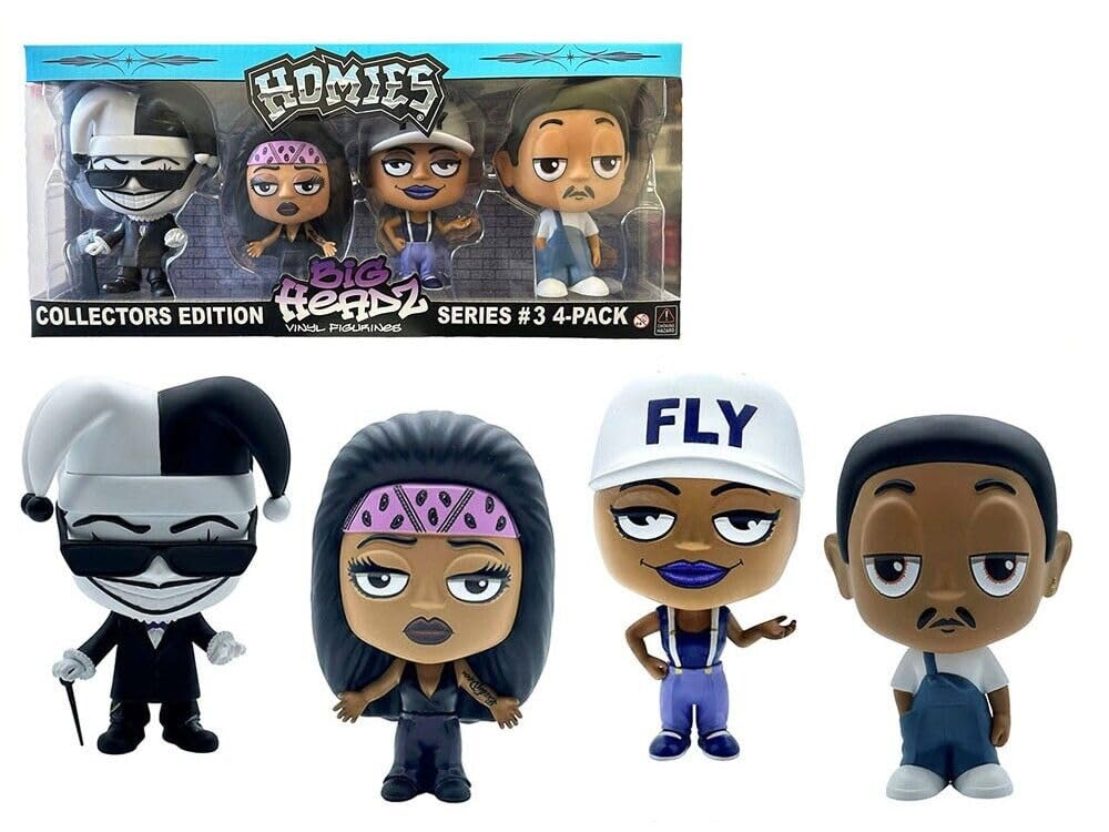 Homies Big Headz Series 3 Collector's Edition 4-Pack of Figures by Homies 20459