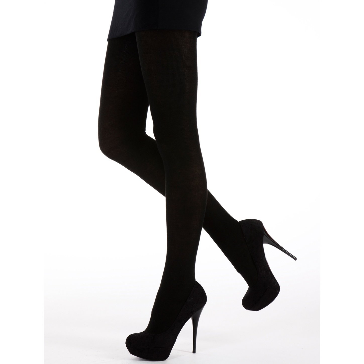 Silky Womens/Ladies 200 Denier Appearance Fleece Tights (1 Pair) (Medium (36â€-42â€)) (Black)